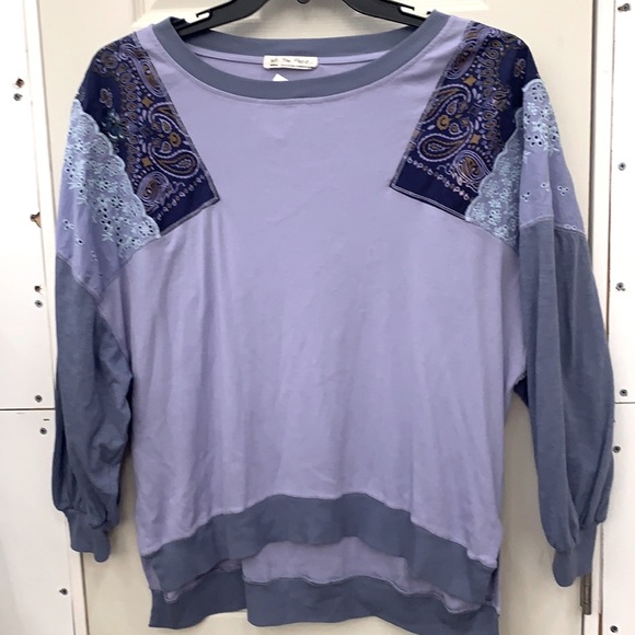 We The Free [Free People] Feelin’ it patchwork top - Picture 6 of 8